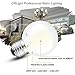 CRLight 6W Dimmable LED Globe Bulb 4000K Daylight White, 60W Equivalent 600 Lumens, E26 Base Edison Style G16 Globe Frosted Glass Ceiling Fan Bathroom Vanity LED Filament Light Bulbs, 6 Pack