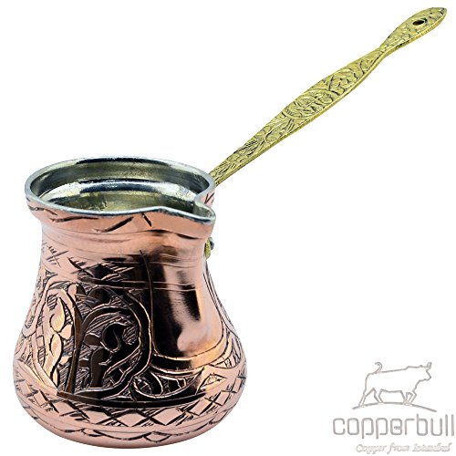 CopperBull-2016-Design-Heavy-Duty-Engraved-Copper-Turkish-Greek-Coffee-Pot-Stovetop-Coffee-Maker-Cezve-Ibrik-Briki-with-Brass-Handle-8-Oz