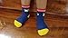 Deluxe Non Skid Anti Slip Slipper Cotton Crew Socks With Grips For Baby Toddler Boys (3-9 Months, 12-pairs/assorted)