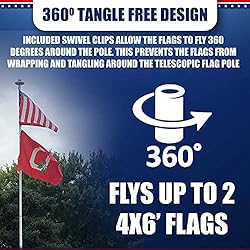 Service First Heavy Duty Telescoping Flagpole Kit