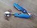 CoraJohn 5-in-1 Camping Utensil, Stainless Steal Fork Knife Spoon Bottle Opener with Storage Casethumb 4