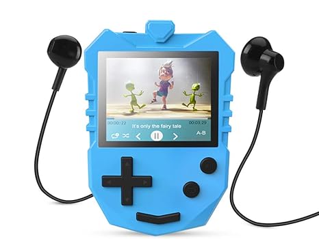 AGPTEK Kinder MP3 Player 8GB mit Lautsprecher, Musik Player mit 1.8 TFT Farbbildschirm, Sprachaufnahme, A-B Wiederholung und 
