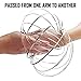 ELifeBox 2 Pack Random Colors Flow Rings Set - Flow Rings Kinetic Spring Bracelet, Multi Sensory Interactive 3D Shape Flow Ring for Kids Teens Adults, Spinning Metal Globe Slides Down Arms