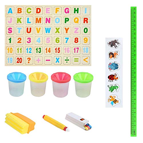 5 Double+Sided+Whiteboard+Chalkboard+Magnetics+Accessories