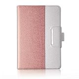 Thankscase iPad Pro 9.7 Case, Rotating Case Cover for iPad Pro 9.7-inch with Wallet Pocket with Hand Strap with Auto Sleep/Wake Function (NOT fit iPad 9.7-inch 2018/2017) (Rose Gold)