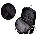 KINOMOTO Games Backpack Black Cosplay Canvas shoulder bag School College Backpacks Notebook and Laptop Bag Daypack (03)