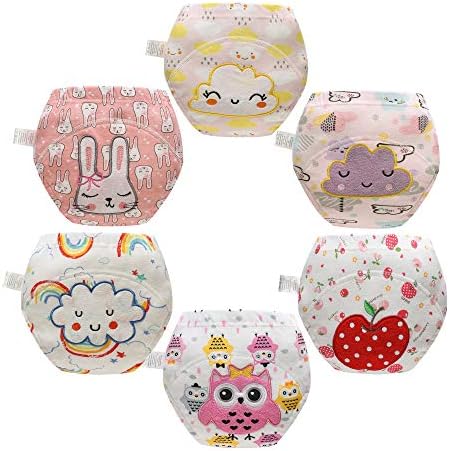 Cute Embroidered Style Potty Training Pants Underwear for Toddlers
