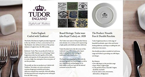 Tudor 24-Piece Porcelain Dinnerware Set, Service for 6 - CRIMSON, Royal Impression collection; INTRO OFFER- 20% OFF