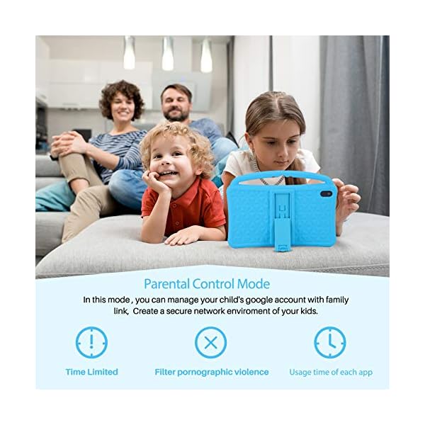 Kids Tablets 7 Inch IPS HD Display QuadCore Android 10.0 Pie Tablet PC for Kids GMS Certificated 2GB RAM 32GB ROM WIFI…