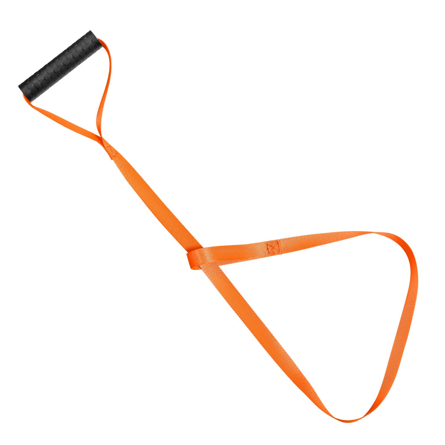 XIHIRCD Deer Pull Strap, Deer Puller Rope with Easy-to-Grip & Self-Lock Loop Handle Deer Drag Harness Accessories for Men Hunting (Orange)