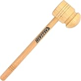 One Side Bat Mallet for Cricket Bat Knocking with Made in Ash Wood by Naqqash Sports