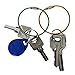 Metal Wire Keychain for Keys Stainless Steel Wire Keychain Cable Key Ring for Outdoor Hiking and Luggage Tags (25 pcs)