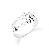 STORYJEWELLERY Fidget Ring, Anxiety Rings for Women, Spinner Ring, Spinning Stress Rings for Anxiety, Fidget Jewelry, Gifts for Women