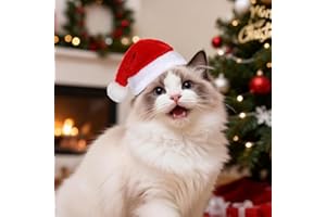 Pet Christmas Hats Dog Cat Santa Hats Pet Costumes for Small Dog Cat Puppy Kitten Photo Props