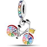 MULA 925 Sterling Silver Charms for Bracelets and Necklaces Airplane Passport Dangle Pendants Beads Butterfly Dragonfly Charms Jewelry Charm for Women