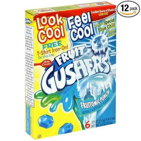Gushers Fruit snacks fruitomic punch pears from concentrate, sugar, dried corn syrup, corn syrup, modified corn starch, grap (016000489301)