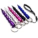 EIOU Self-Defence Key Chain Aluminum Anti-Wolf Defense Keychain, Ladies's Aviation Rings- 5 Pack primary