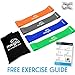MEGLIO Latex Free Resistance Bands Loops - Set of 4 Premium Fitness Exercise Bands for Fitness Workouts Rehabilitation Yoga Pilates and Strength Training (Green - Blue - Black - Orange)