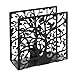 MyGift Modern Brass Tone Metal Wire Commercial Wall Mounted or Tabletop Paper Folded Towel Holder Dispenser Rack (Tree and Bird)