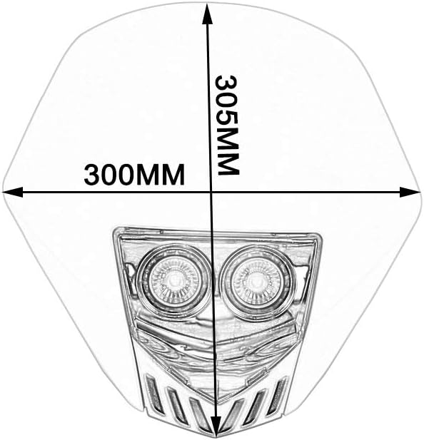 Auto Motorrad Supermoto Scheinwerfer Universal Scheinwerfer Licht Street Fighter Verkleidung Maske Tag Blinker Licht Euro Fur Crf Yzf Kxf Klx Rmz Drz Kx Rm Yz Sx Exc Xc125 250 300 350
