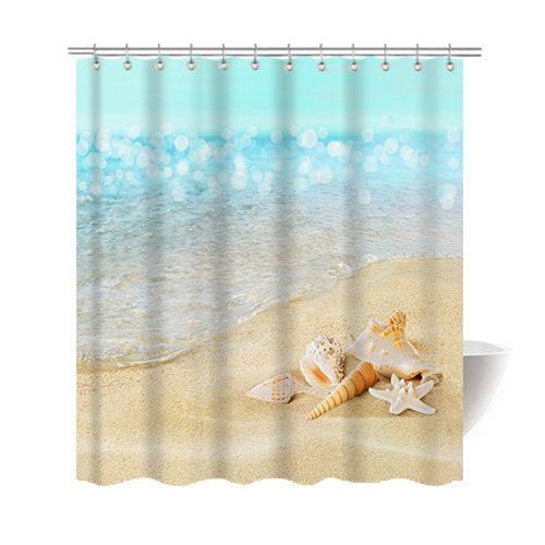 Lovely Gwein Beautiful Beach Pearl Seashell Shower Curtain