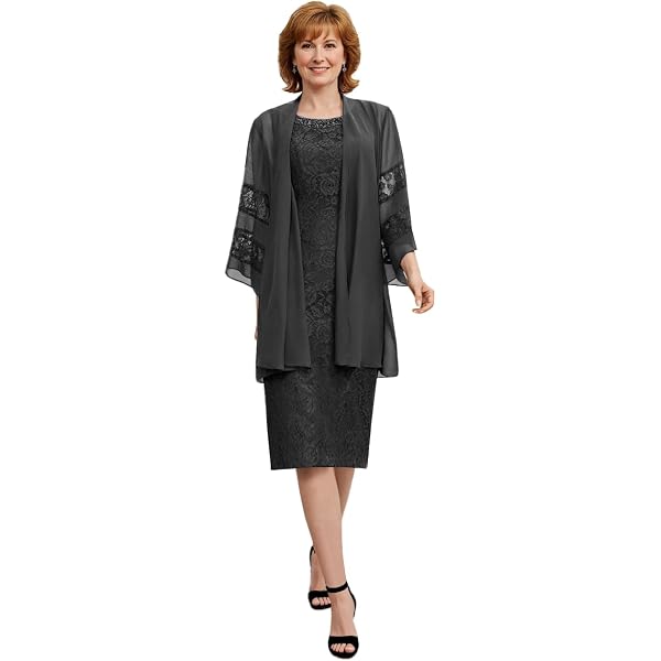Amazon.com: S.L. Fashions Women's Petite Mother of The Bride Jacket Dress  with Sequined Cut Out Shoulder, Sapphire, 6 : Clothing, Shoes & Jewelry