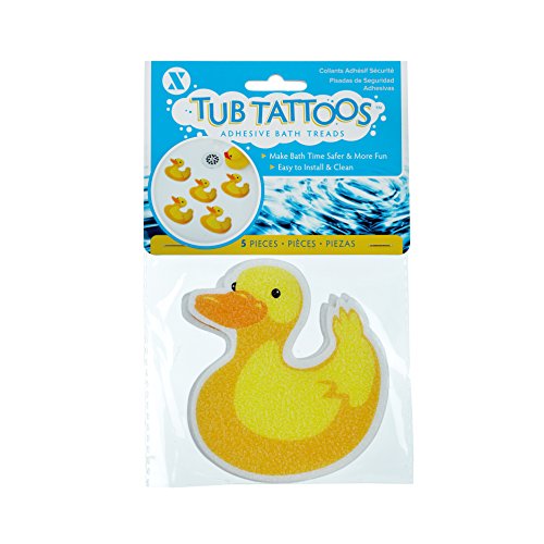 SlipX Solutions Adhesive Bath Treads, Duck Tub Tattoos, NonSlip