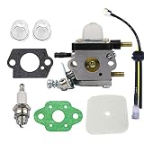 Hippotech Carburetor Repower Kit for Echo Tiller ZAMA C1U-K54A C1U-K54 C1U一k82 Works for 2-Cycle Mantis 7222 7222E 7222M 7225 7230 7234 7240 7920 7924