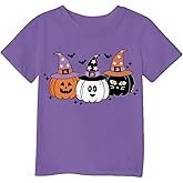 Toddler Boy Girls Boo Party Shirt Pumpkin Ghost Tops Kids Outfits Short Sleeve Tshirt