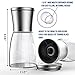 Salt and Pepper Grinder Set- Replaces Salt and Pepper Shakers-Adjustable Grinding with These Spice Grinders (6.00Fl OZ/150ML)