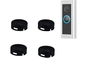 EMALPE Replacement Buttons for Ring Doorbell Pro Accessories Compatible with Doorbell Pro 4 Pcs (Black)