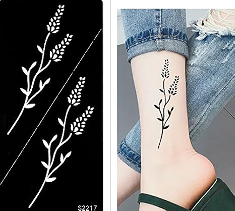 Tatouage Pochoir Modèle Fleurs Designs Pour Corps Gras