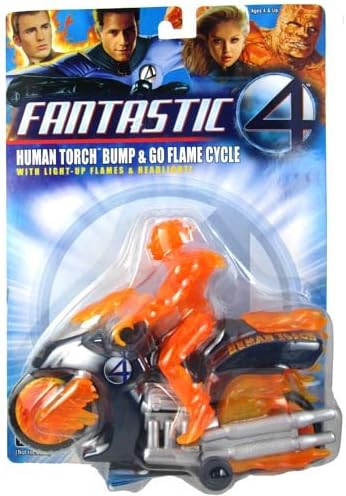 Amazon Toy Biz 映画ファンタスティック フォー ヒューマントーチ フレイムサイクル フィギュア ドール 通販