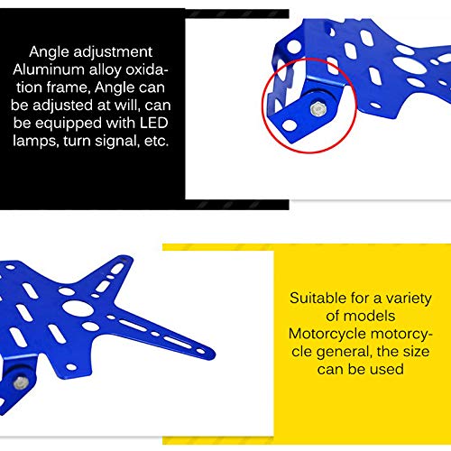 LOVSE Aangepast Motorfiets Kentekenplaathouder Aluminium Universele Mount Beugel Registratie Nummerplaat - Image 5