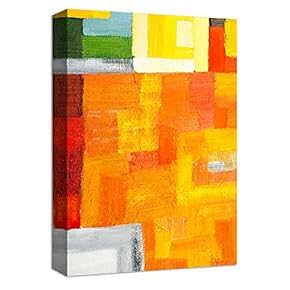 Abstract Ink Watercolor Collage Painting Artwork for Home Framed