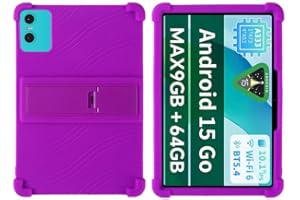 MOOPW Case for Teclast P33 Tablet 10.1 Inch Release 2025 Soft Silicone Shockproof Stand Rubber Shell Kids Friendly Protective