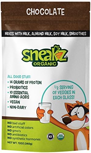 Sneakz Chocolate Vegan Protein Powder and Drink Mix (10 Servings)