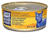 Natural Balance Wild Pursuit High Protein Grain Free Wet Cat Food, Chicken, Turkey & Quail Formula, 6-Ounce (Pack of 24)