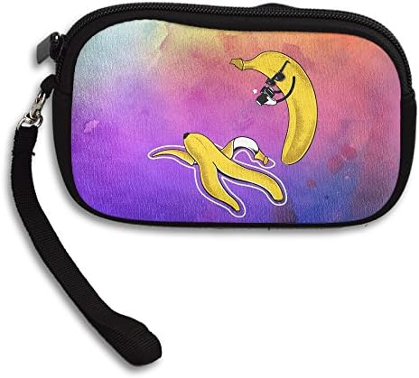 Funny Banana Art Banana Photographer Small Money Wallet Coin Purse Pouch Bag
