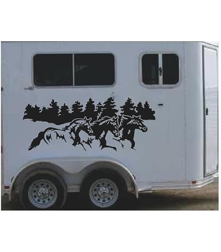 Adesivo Auto JDM Western Running Horse - INDIGOS UG - Bianco, 137x88 Mm - Pellicola Tedesca Resistente UV E Autolavaggio
