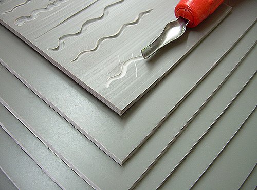 Unmounted Easy-to-Cut Linoleum 8 in. x 10 in.