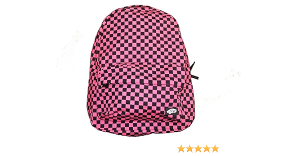 pink vans checkered backpack