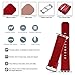Fullmosa Leather Bands Compatible with Apple Watch Band 49mm 46mm 45mm 44mm 42mm 41mm 40mm 38mm Men Women for iWatch Ultra 2/Ultra/10/9/8/7/6/5/4/3/2/1/SE2/SE, 49mm 46mm 45mm 44mm 42mm Red/Silver