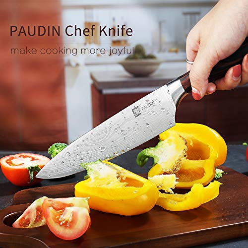 Chef Knife - PAUDIN Pro Kitchen Knife 8 Inch Chef's Knife N1 German High Carbon Stainless Steel Knif - //medicalbooks.filipinodoctors.org