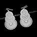 DMI Unique Jewelry Silver-Tone Alloy Hollow Out Flower Lightweight Bohemian Style Dangle Earrings