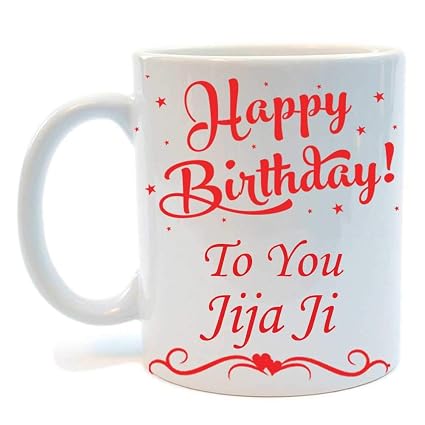 Buy Juvixz Printed Happy Birthday To You Jija Ji Ceramic Coffee