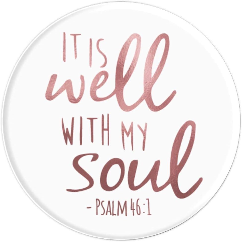 Amazon Com It Is Well With My Soul Christian Rose Pink Bible