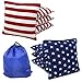 Free Donkey Sports® Regulation Cornhole Bags (Set of 8) Stars and Stripes