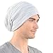 FORBUSITE Slouch Beanie Hats for Men Winter Summer Oversized Baggy Skull Cap (Light Gray)