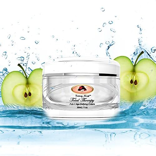 AWARD WINNING 7-in-1 Total Therapy Age Defying Cream. With Apple Stem Cell, Vitamin C, Olive Oil, Jojoba Oil. Reduction of Face and Neck Lines &amp; Wrinkles Skin Brightening .!